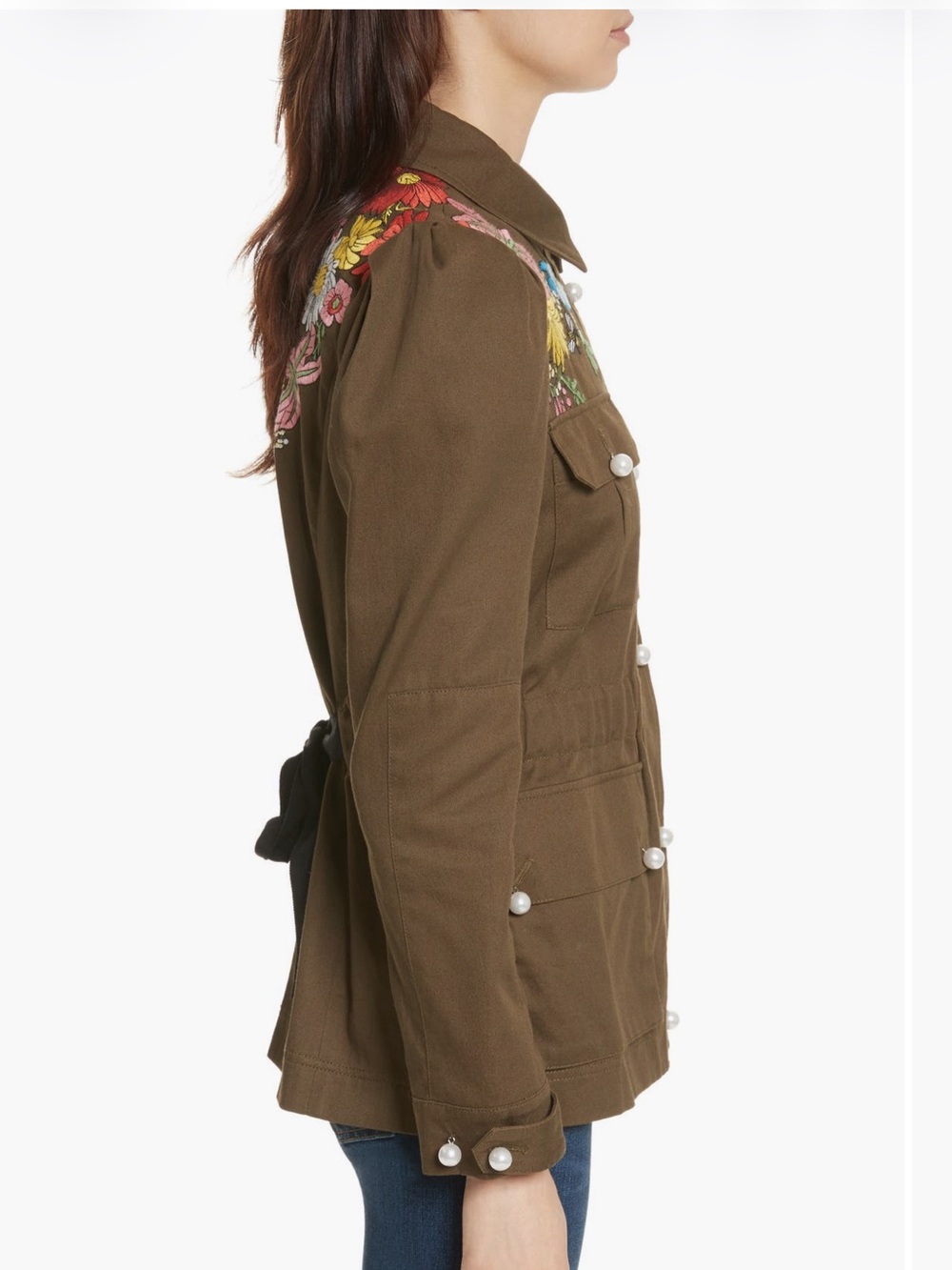 Veronica Beard Huxley Floral Embroidered Jacket - Picture 3 of 12